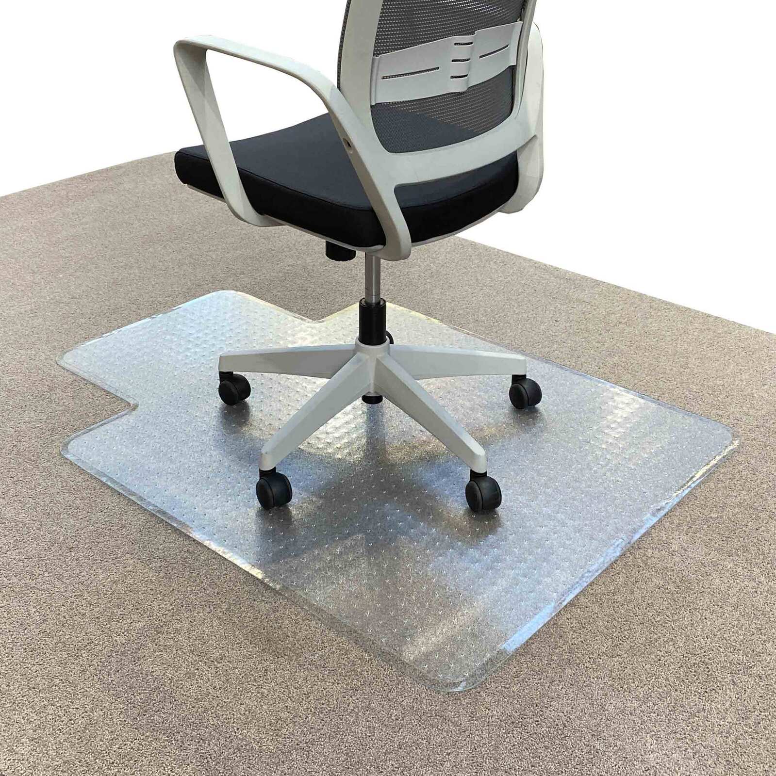 Rapidline Keyhole Office Chair Mat Carpet Floor Protector Small 1225 X 925