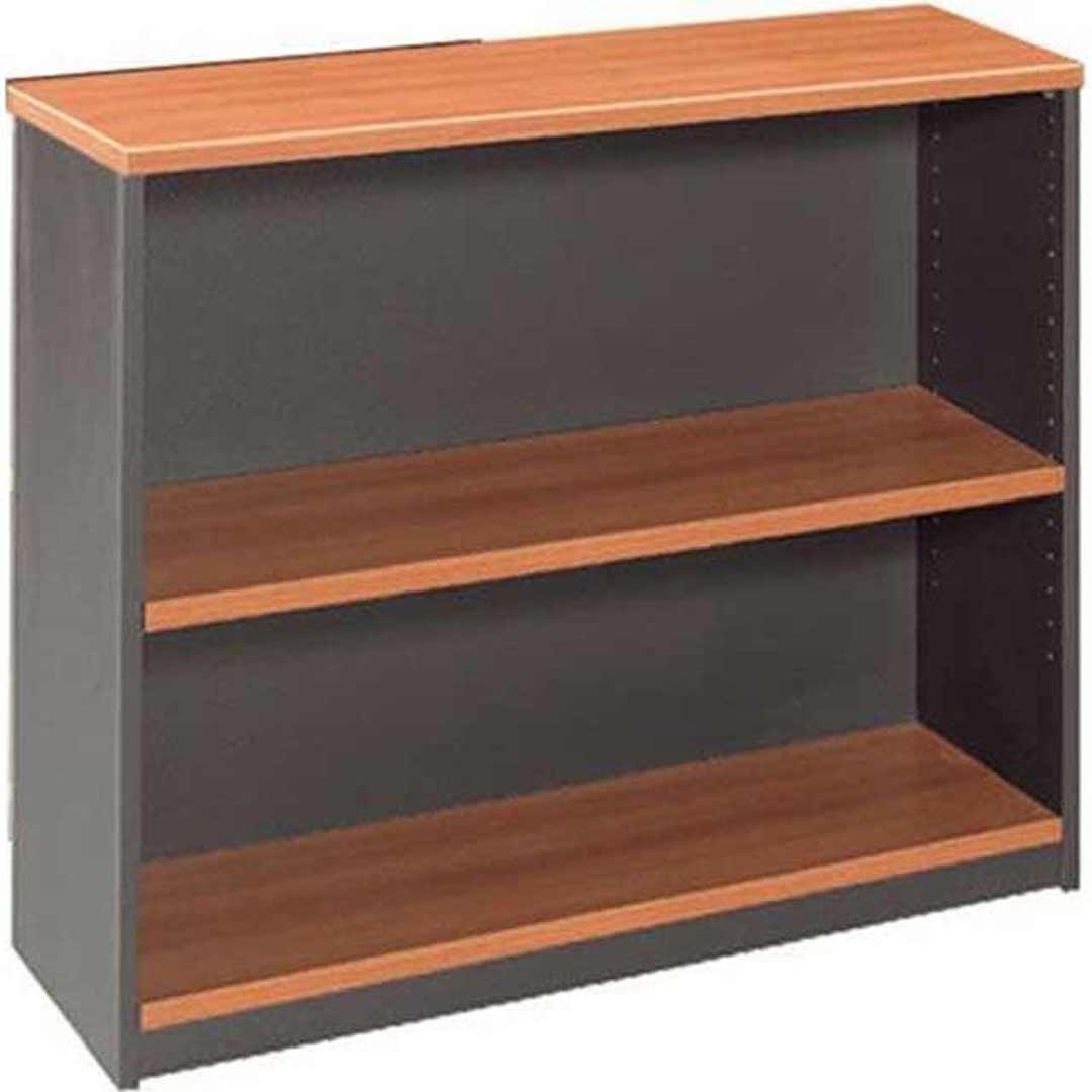 Bookshelf Storage Shelf Display Bookcase 900m x 900mm Book Case Beech Charcoal