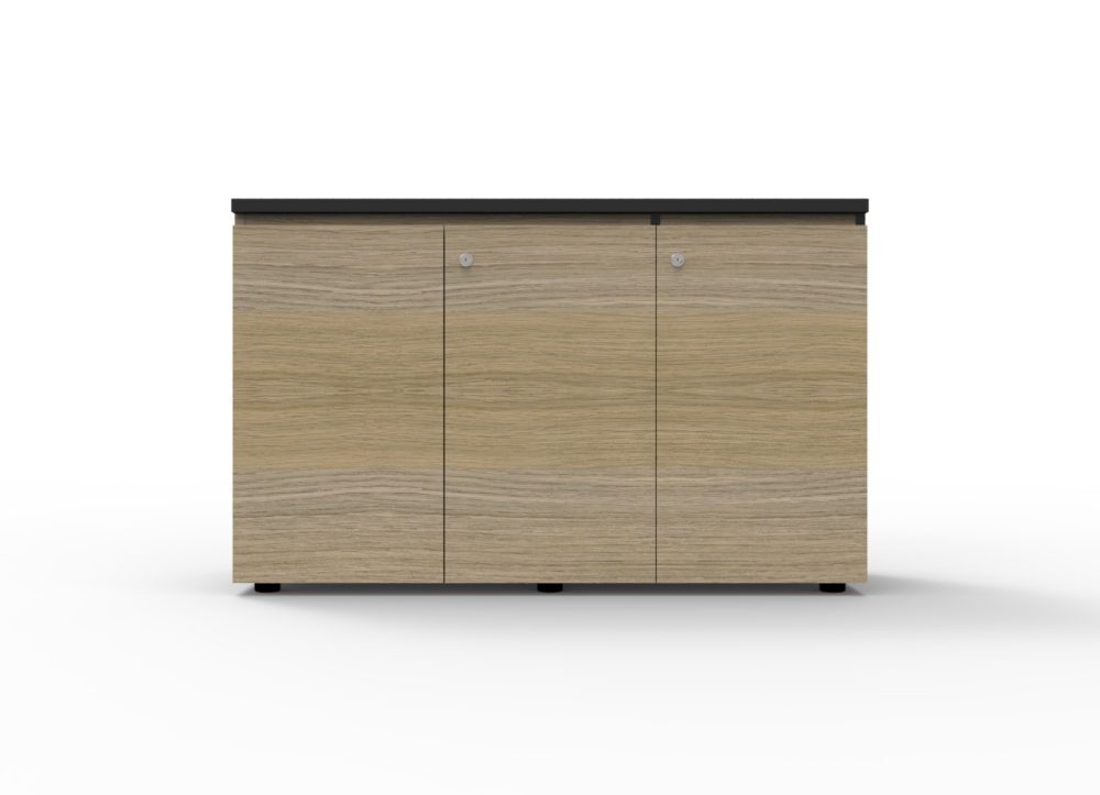 Rapidline Swing Door 1200mm Cupboard Office Furniture Storage Infinity Natural Oak IFSD1245