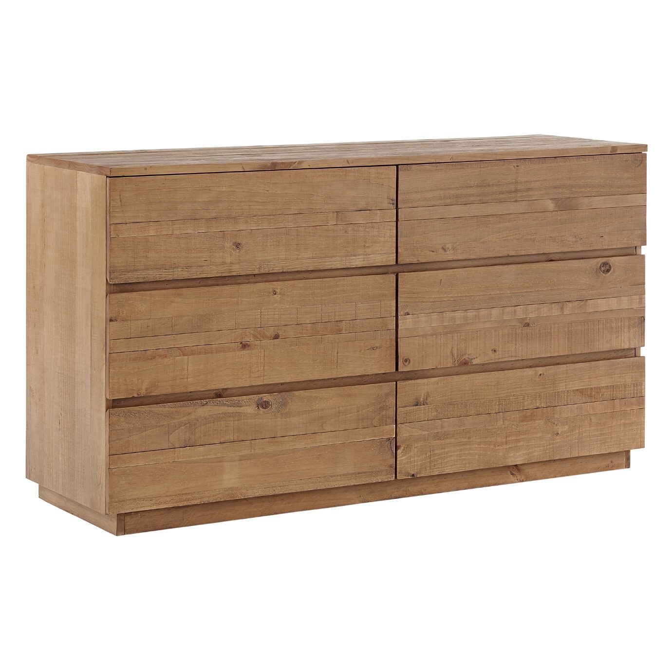 Timber Dresser Table 6 Drawer Bedroom Chest of Drawers  1450 x 450 x 800H Sorrento 4979 SDT