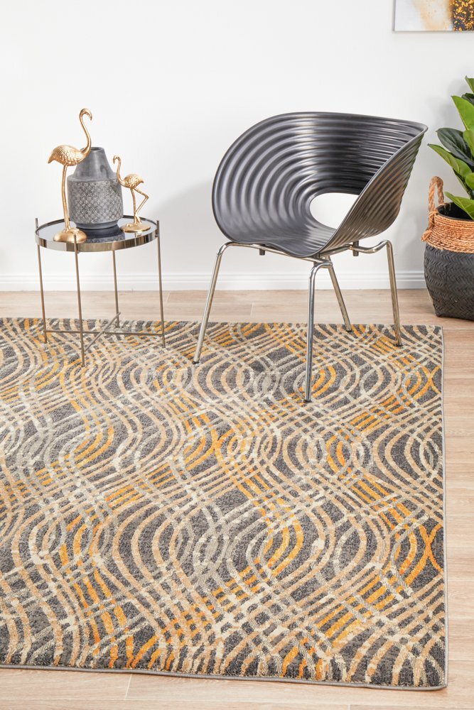 Rug Culture Flurry Modern Charcoal Flooring Rugs Area Carpet 230x160cm
