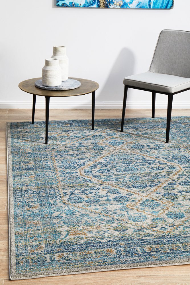Rug Culture Duality Silver Transitional Runner 500x80cm