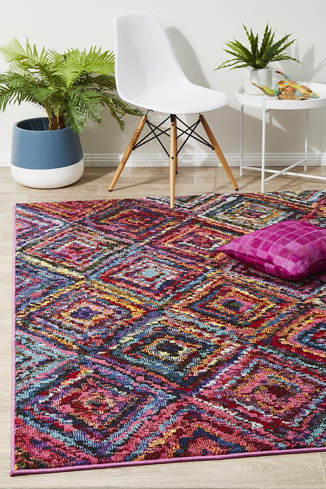 Rug Culture Dawson Modern Multi Coloured Runner 400x80cm