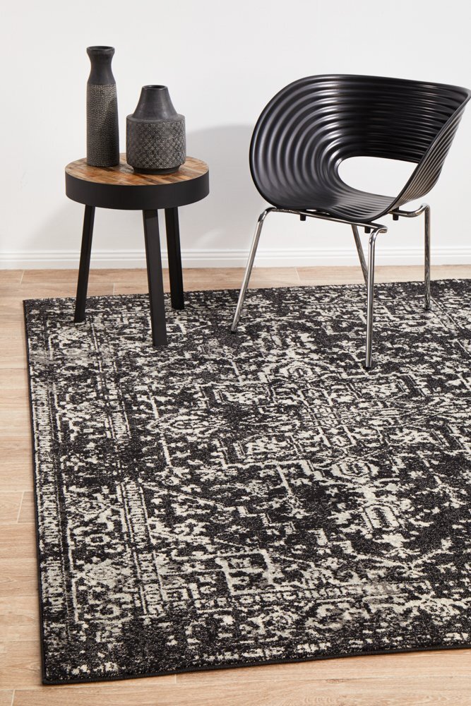 Rug Culture Scape Charcoal Transitional Flooring Rugs Area Carpet 230x160cm