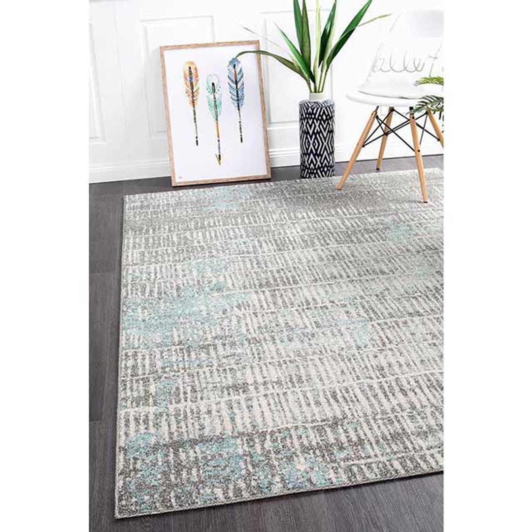 Riverside Sticks Blue Floor Area Rug AST353BLU330X240cm