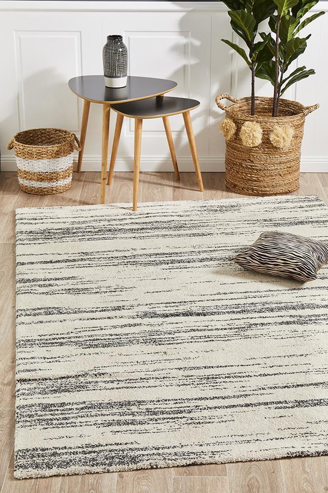 Rug Culture Broadway Evelyn Contemporary Charcoal Floor Area Rugs BRD-933-CHAR-230X160cm