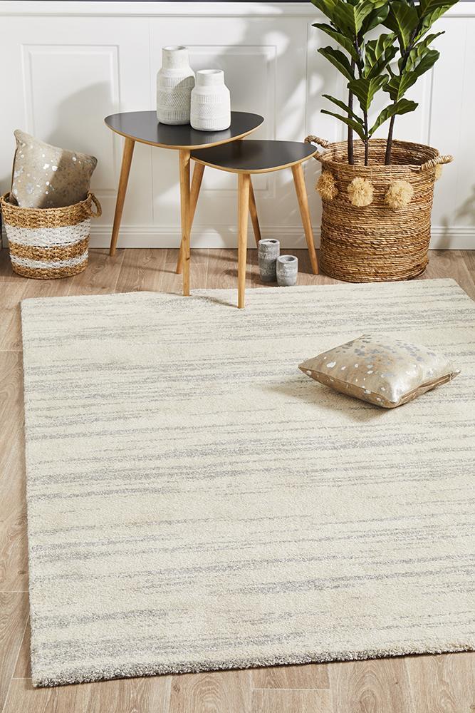 Rug Culture Broadway Evelyn Contemporary Silver Floor Area Rugs BRD-933-SIL-340X240cm
