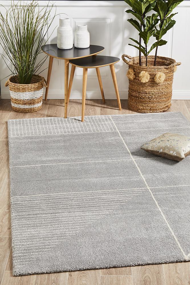Rug Culture Broadway Florence Modern Silver Floor Area Rugs BRD-935-SIL-340X240cm
