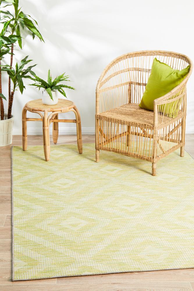 Rug Culture Terrace Cain Floor Area Rugs Lime Green TER5504GRN290X200cm