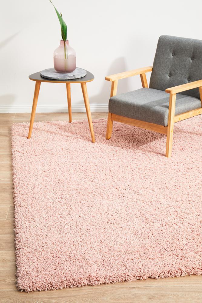 Rug Culture LAGUNA PINK Floor Area Carpeted Rug Contemporary Rectangle Pink 290X200cm
