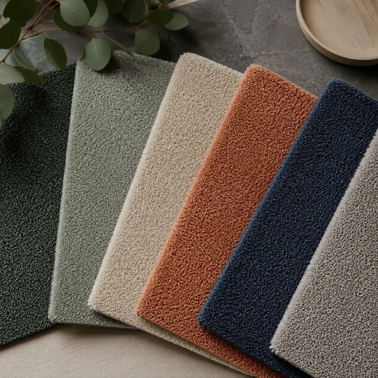 Carpet colour samples available at our Richmond showroom