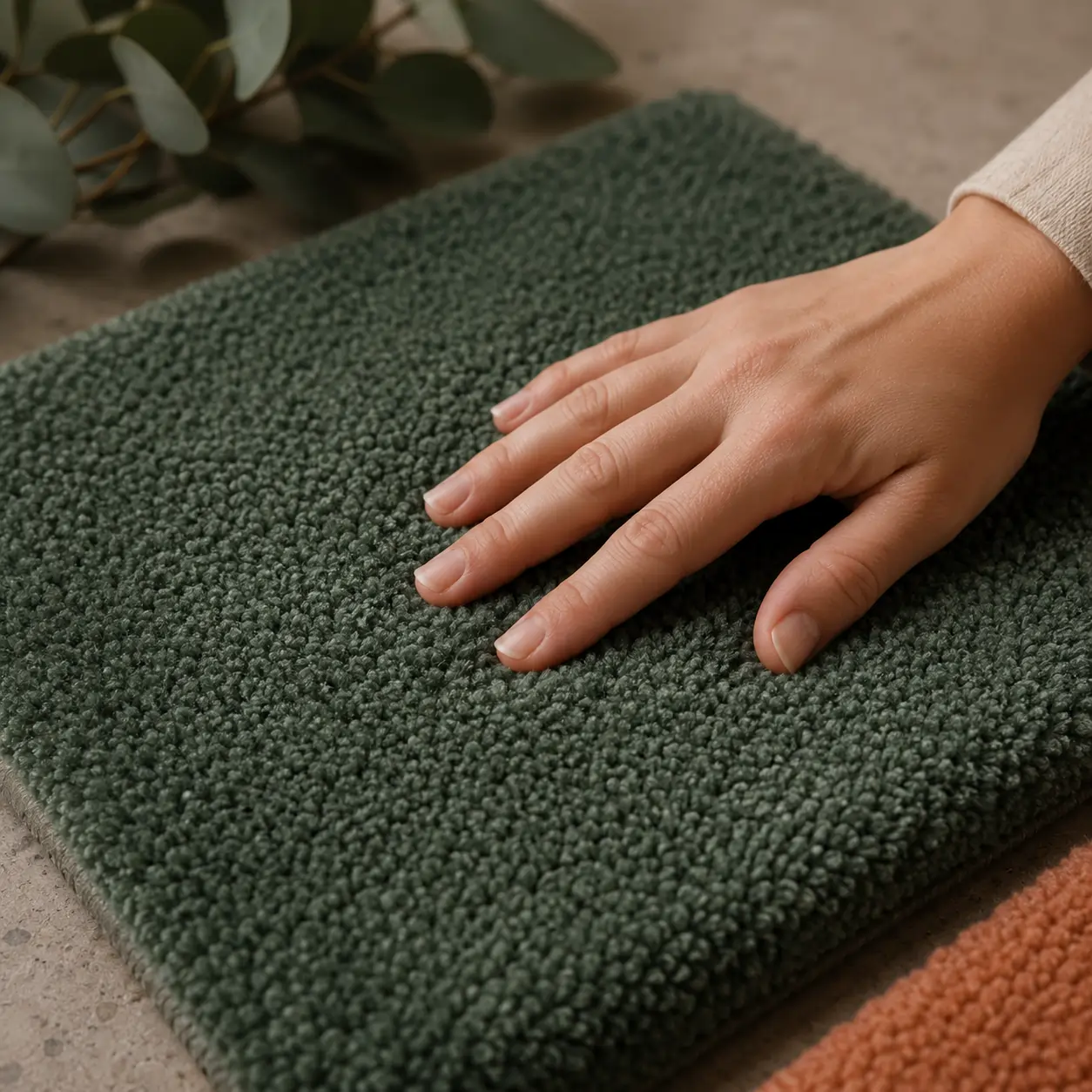Comparing soft carpet textures and pile styles