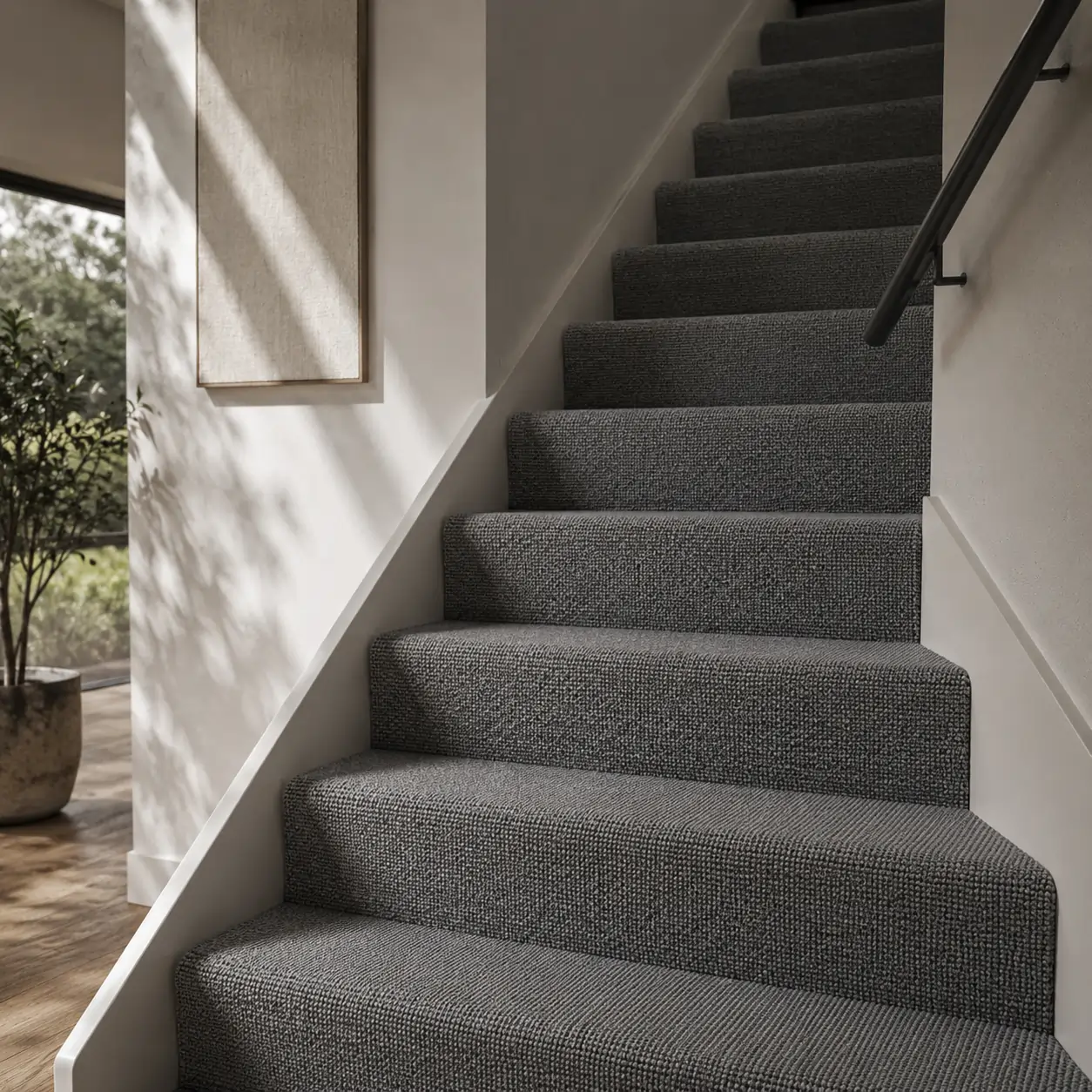 Hardwearing carpet for stairs and high-traffic areas