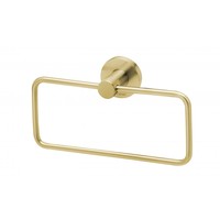 Phoenix Radii RA893-12 Guest Towel Holder Ring Round Plate Brushed Gold