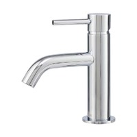 Brasshards Anise Eco Basin Mixer Curved Bathroom Tap Spout Chrome 11SL990CLF