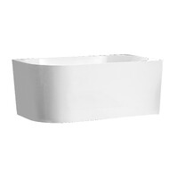 Bondi 1680Mm Right Hand Back To Wall Free Standing Bath Tub Gloss White Zenmo BT 258R