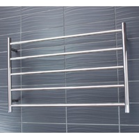 Radiant Heated Towel Ladder 950mm x 600mm 5 Bar Electronic Clothes Towel Warmer Chrome RTR07