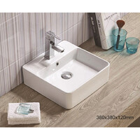 ECT Global Above Counter Basin Bathroom Ceramic Vanity White Niko WB 4148B