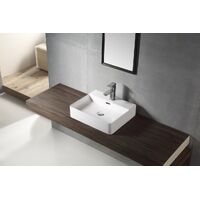 ECT Global Above Counter Basin Bathroom Ceramic Vanity White Bravo WB 6042