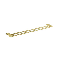 750Mm Double Towel Rail Brushed Brass Zenmo BB21036B-30