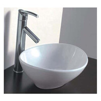 ECT Global Above Counter Basin Bathroom Ceramic Vanity White Astisic WB 4047