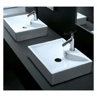 ECT Global Above Counter Basin Bathroom Ceramic Vanity White Tresor WB 4339