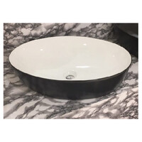 ECT Global Above Counter Basin Bathroom Ceramic Vanity White Celine WB 6242
