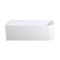 KDK Multi Fit Bath Tub Right Hand Curve Back To Wall Freestanding Bathroom Bathtub KBT-6L-1500 