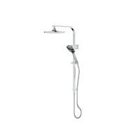 Greens Tapware Overhead Twin Rail Shower Multi Function Chrome Corban 193003CP