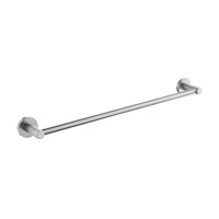 600Mm Single Towel Rail Brushed Nickel Zenmo BND69036