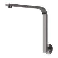Phoenix Tapware High-Rise Shower Arm Only Round Plate Vivid Slimline Brushed Carbon VS6000-31