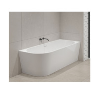 Oceano Back to Wall Bath Tub 1500 x 730 Sanitary Grade Acrylic Right Hand ECO ECR1573RH