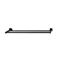 750Mm Double Towel Rail Matte Black Zenmo BP69036B-30