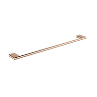 600Mm Single Towel Rail Champagne Copper Zenmo CC21036