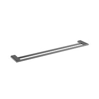 750Mm Double Towel Rail Gun Metal Zenmo KG21036B-30