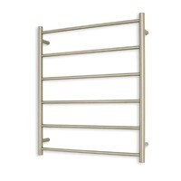 Radiant Towel Ladder 700mm x 830mm Non-Heated Round 6 Bar Rail Brushed Nickel BN-LTR01