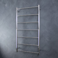 Radiant Round Towel Ladder Rail Bar 600mm x 830mm Non-Heated Mirror Polished LTR01-600