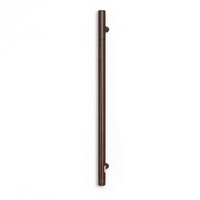 Radiant Heated Towel Rail Vertical Round Bar 950mm x 40mm Oil Rubbed Bronze ORB-VTR-950