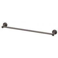 Phoenix Tapware Single Towel Rail Round 60cm Gun Metal RADII RA804 GM