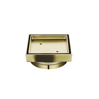 Tile Insert Shower Grate Brushed Brass Zenmo SC-SQ115BB