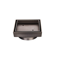 Tile Insert Shower Grate Gun Metal Zenmo SC-SQ115GM