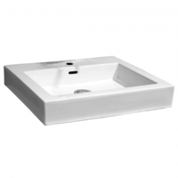 Castano Above Counter Basin Bathroom Square Sink White Zola