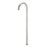Round Freestanding Bath Spout Brushed Nickel Meir MB06-PVDBN