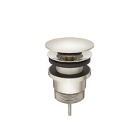Universal all-in-one Pop Up Waste Basin & Bath Brushed Nickel Meir MP04F-UNI-PVDBN