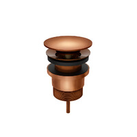 Universal all-in-one Pop Up Waste Basin & Bath Lustre Bronze Meir MP04F-UNI-PVDBZ