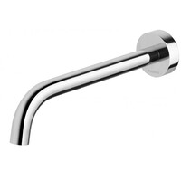 Phoenix Tapware Bathroom Wall Basin Outlet 230mm Curved Spout Chrome VS7630-00