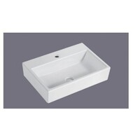 SI Aust Group Ceramic Basin Above Counter Rectangle White CB234