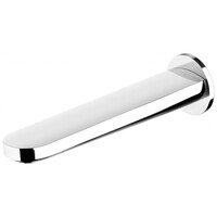 Phoenix Tapware Bathroom Wall Bath Outlet 180mm Curved Spout Chrome Cerchio CE776
