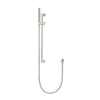 Round Hand Shower on Rail Column Brushed Nickel Meir MZ0402-R-PVDBN