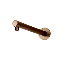 Round Wall Shower Arm 400mm Lustre Bronze Meir MA02-400-PVDBZ